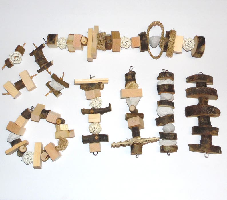 Natural FREE SHIPPING! 10pc Chinvilla Chinchilla Chew Toy Bundle