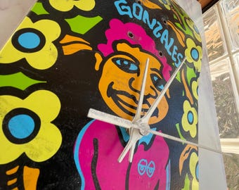 Reloj de patineta reciclado: decoración para el hogar hecha en Australia