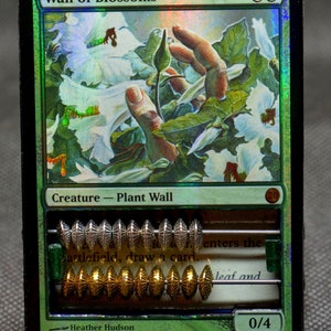 Wall of Blossoms FOIL MTG Life Counter Abacus-style