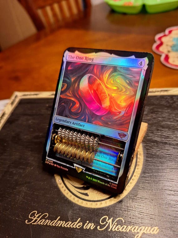 The One Ring FOIL MTG Life Counter Abacus-style