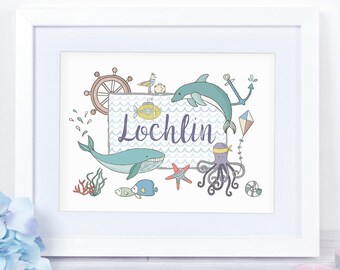 Under the Sea Personalised Print