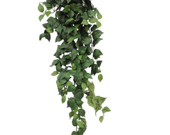 Fake long Hanging Trailing Vine | Artificial Flowers & Plant Decor | Faux Pothos Shelf Wall 47"