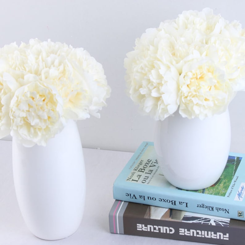 floral stems artificial flower Silk flower silk Peony wedding flower home decoration 1 bunch 5 flowers artificial plant Silk flowers