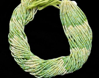 Details about   Natural Green Opal Semi Precious Gemstone 3mm-4mm Faceted Loose Beads 13" Strand 