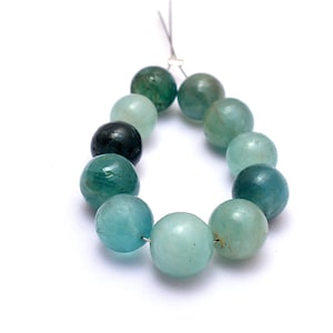 Natural Grandidierite 7mm-9mm Smooth Round Loose Beads | Extremely Rare Grandidierite Semi Precious Gemstone Round Beads for Jewelry
