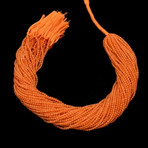 AAA+ Citrine Gemstone 2mm-3mm Micro Faceted Beads | 13inch Strand | Natural High Quality Honey Citrine Semi Precious Gemstone Rondelle Beads
