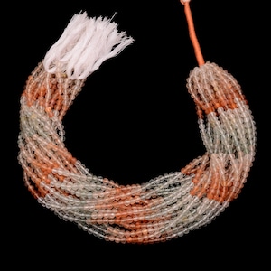AAA+ Oregon Sunstone Gemstone Fire 4mm Faceted Round Beads | 13&quot;Strand | Natural Multi Fiery Sunstone Semi Precious Gemstone Loose Beads