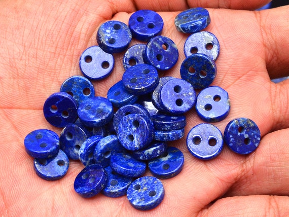 thumbnail image 2 of Natural Lapis Lazuli Beads Strand – Round 2–20mm, Dyed, Nickel-Free, 15-inch 2 of 5