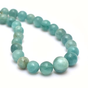 Natural Grandidierite 5mm-12mm Smooth Round Loose Beads, 18inch Strand, Grandidierite Semi precious Gemstone Round Loose Beads for Jewelry