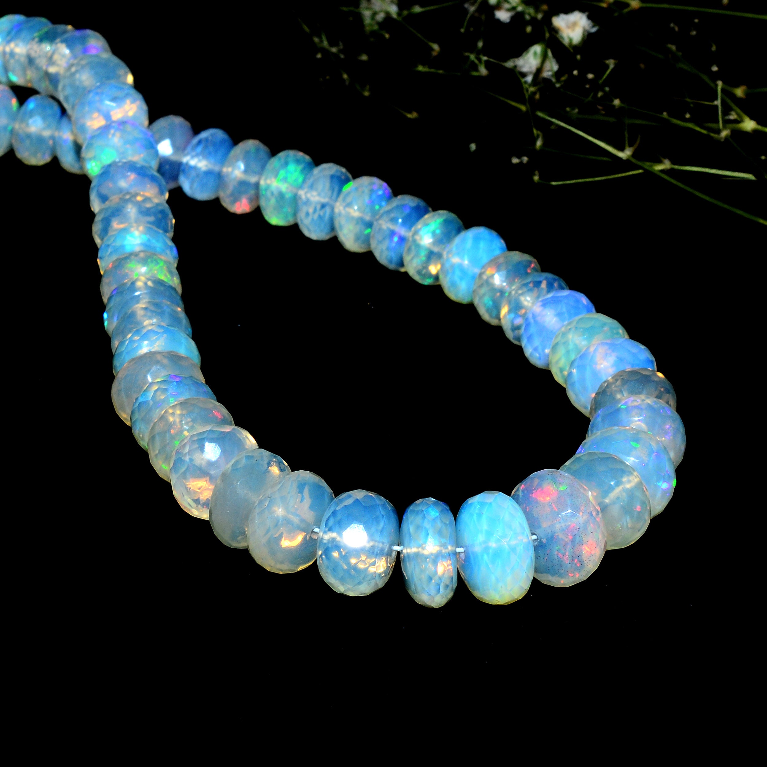 HUGE SIZE AAA+ Ethiopian Opal Multi Fire 7mm-10mm Faceted