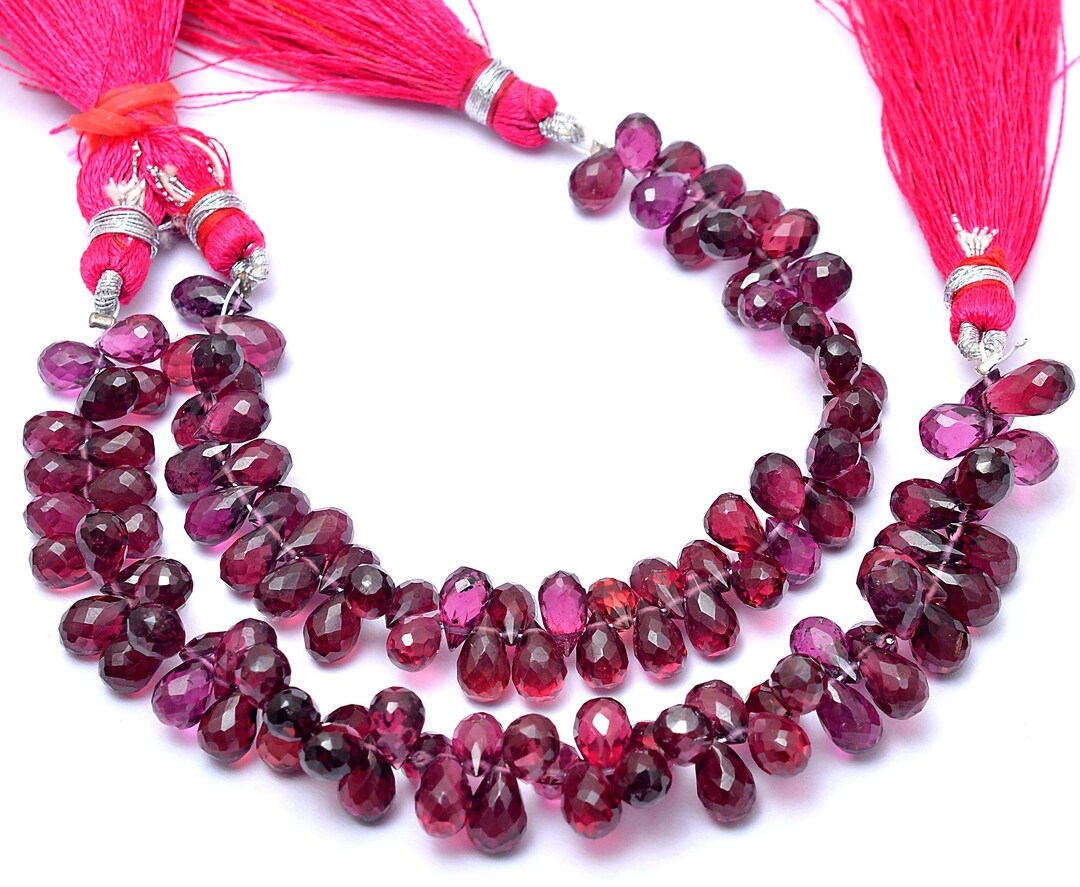 AAA Rhodolite Garnet Gemstone 6x4mm-7x5mm Faceted Teardrop - Etsy