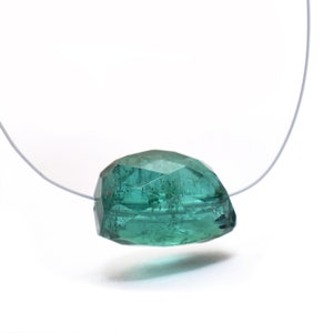 AAAA+ Blue Indicolite Tourmaline Faceted Nugget Bead | Natural High Quality Blue Tourmaline Precious Gemstone Loose Tumbled Focal Bead