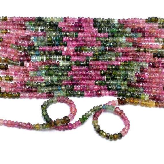 Perline Sfaccettate Rondelle In Pietra Preziosa Di Ametista - Foto 7