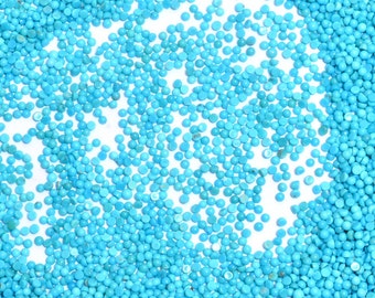Turquoise Round Cabochon | Turquoise Gemstone 2.5mm Round Cabs | Natural Arizona Turquoise Semi Precious Gemstone Cabochon | AAA Quality