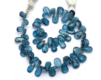 7.5 インチ ストランド、グリーン ブルー カイヤナイト、ファセット