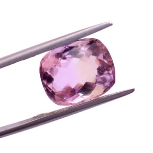 AAA+ Bolivian Ametrine 10x12mm Gemstone Loose Faceted Cut Stone | Natural Rare Bi-Color Ametrine Precious Gemstone Cut Stone - 6.20 Carats