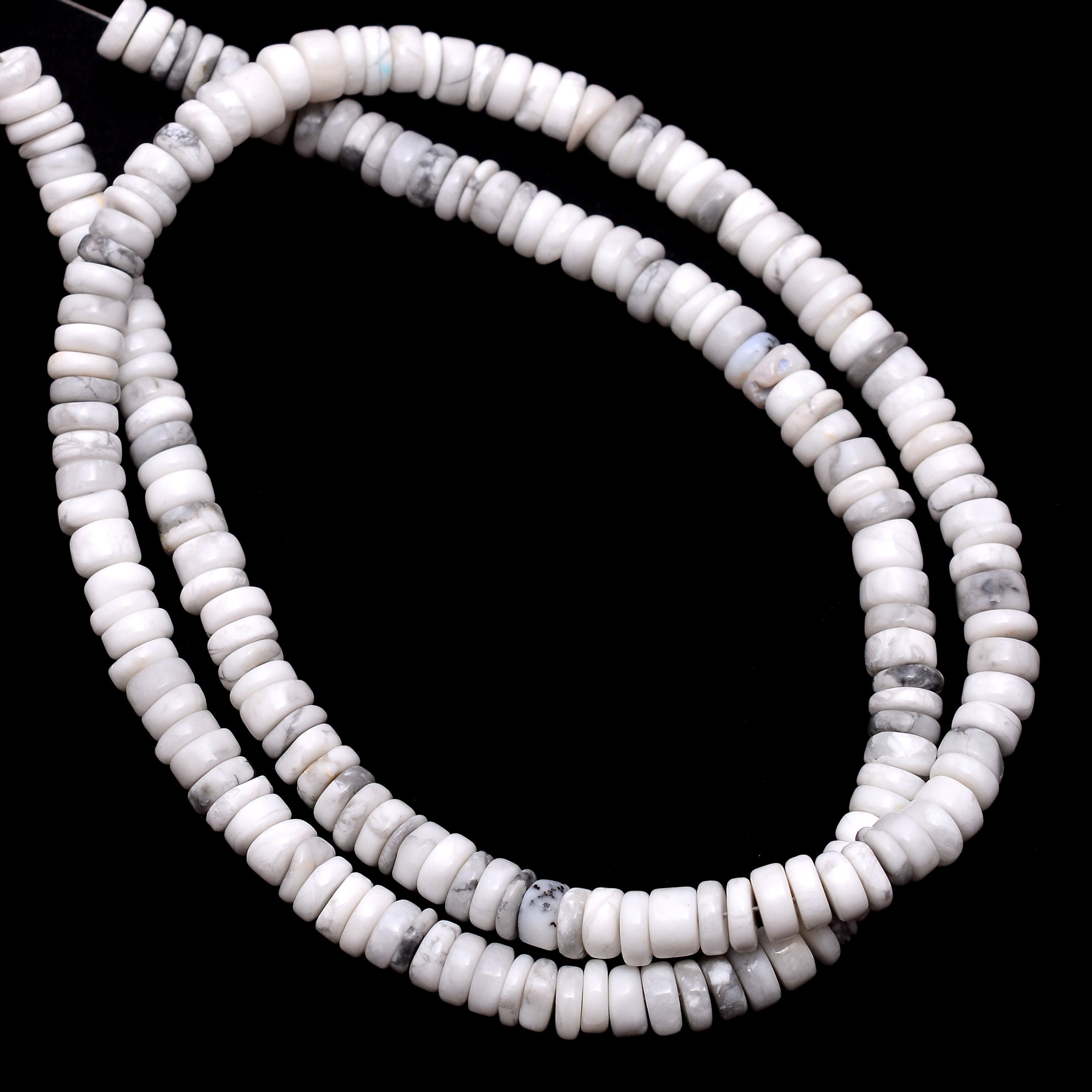 NBEADS Kit Perline Heishi - 219 Pezzi In Howlite Sintetica E Ottone, Per Creazione Gioielli - 5