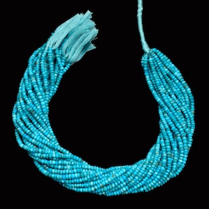 AAA Turquoise 3mm-4mm Rondelle Faceted Beads | 13inch Strand | Natural Arizona Turquoise Semi Precious Gemstone Beads | Turquoise Rondelles