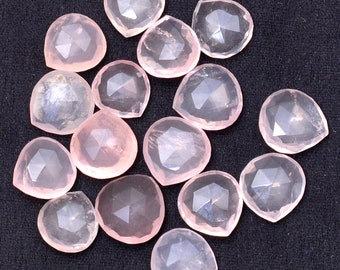 Natural Rose Quartz Irregular cut Briolette Oval Shape for rings ear rings and pendents