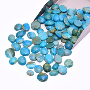 AAA+ Opalina 10mm-14mm Facetado Fancy Rose Cut Slices | Opalina Semi Precious Gemstone Loose Flat Back Rosecut Cabochon Lotes para Joias