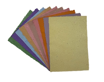 Handmade Paper Seconds Pack – Scrapbooking, Card Making & Craft Paper – Imperfect Discount Sheets A5 paper