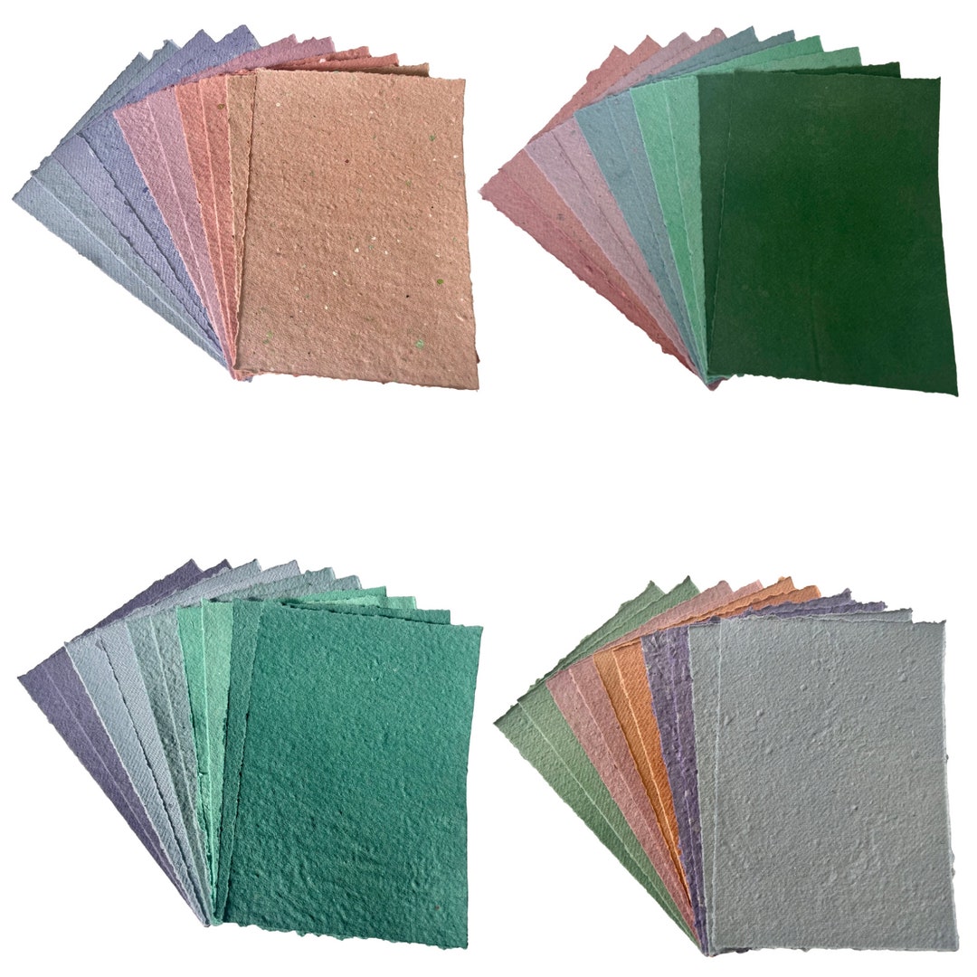 Handmade Paper Mult Color Handmade Paper, Colourful Paper, Handmade Paper Wedding Invitation, 5x7 ...
