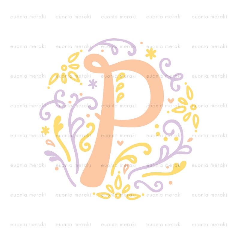 Download Boho Eps Png Dxf Beautiful Decorative Cutting Files For Cricut Lovely Svg Floral Monogram P Initial Svg Typography Clip Art Art Collectibles Vermontorganics Com