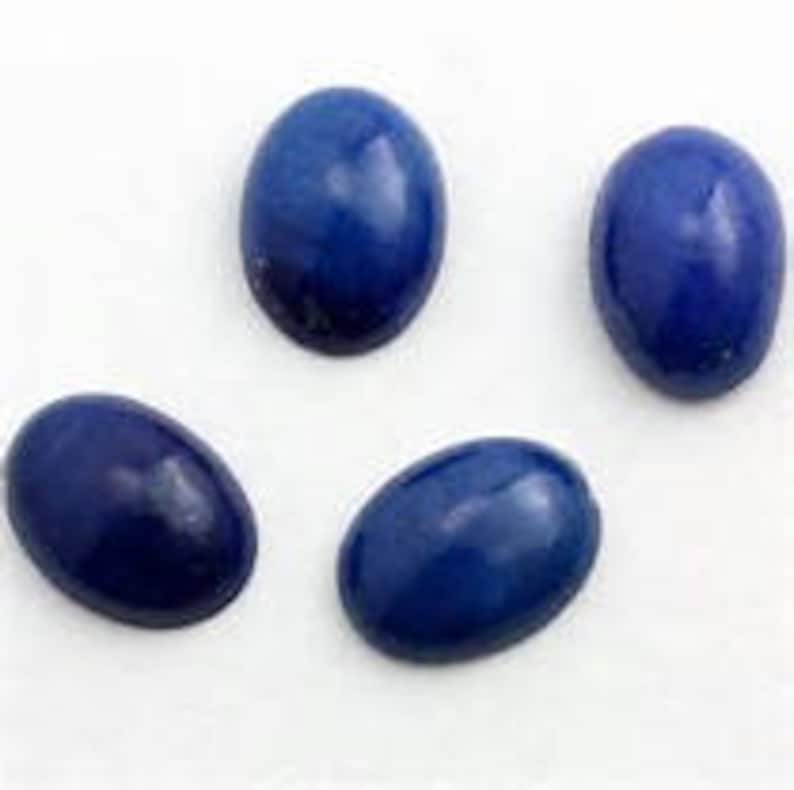 10 pieces lapis lazuli oval shape cabochon natural gemstone calibrated size