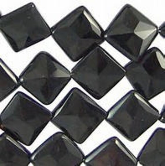 Square Black Onyx Cabochons - Santa Fe Jewelers Supply