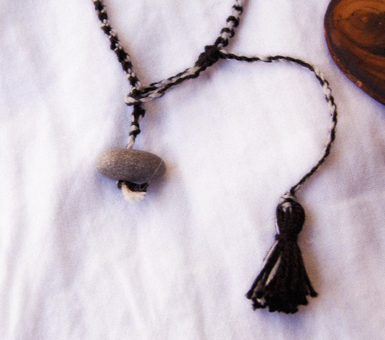 Pyrography necklace Round pendant Macrame cord Olive wood pendant Winter hippie jewelry Long wooden pendant Handmade jewelry