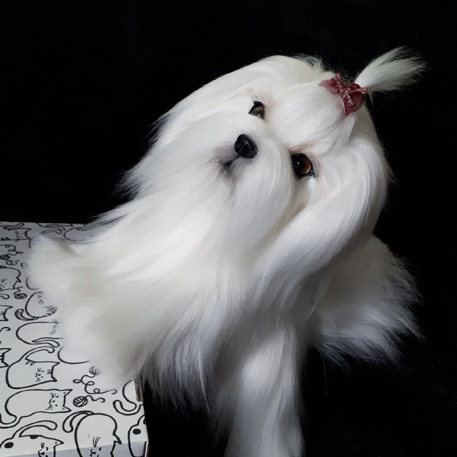 Maltese puppyMaltese Realistic stuffed toy pet replica Etsy