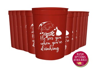Christmas Party Favors, Christmas Party, Holiday Party, Christmas Favors, Stocking Stuffer, Christmas Cups, Party Favors, Stocking Stuffers