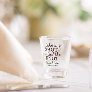 Personalized Gift for Her, Custom Shot Glasses, Shot Glass, Wedding Favors, Wedding Shot Glasses, Custom Shot Glass, bridesmaids gift