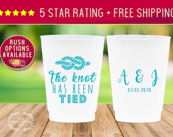 Wedding Favors, Wedding Favors For Guests In Bulk, Personalized Plastic Cups, Custom Frosted Cups Personalized, Custom Wedding Cups