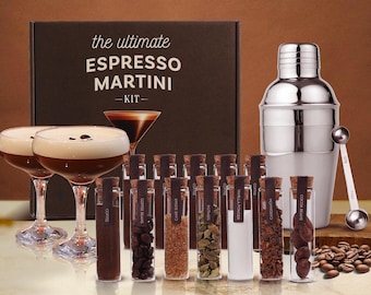 Espresso Martini Kit, Espresso Martini, Gift for Her, Gift for Him, Valentines Gift, Gift for Birthday, Martini Maker Set with Espresso Mix