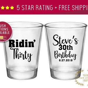 Custom Shot Glasses, Shot Glasses, Shot Glass, Birthday Party, 30th Birthday, THIRTY AF Shot glasses, Custom Shot Glass, Personalized Shot
