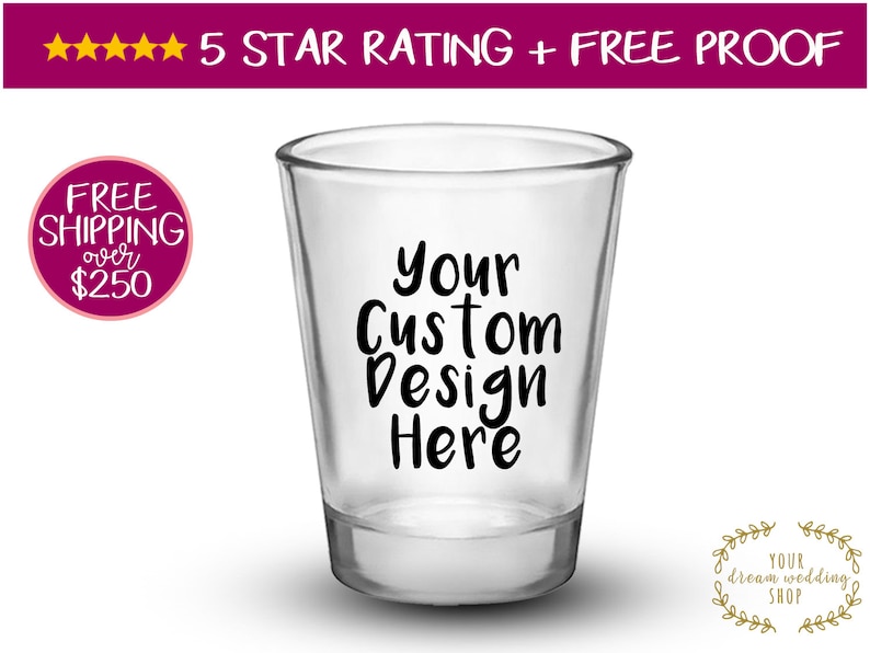 Wedding Favors Bachelorette Party Personal Custom Shot Glass Shot Glass Party Favors Custom Shot Glasses Wedding Favor Shot Glasses