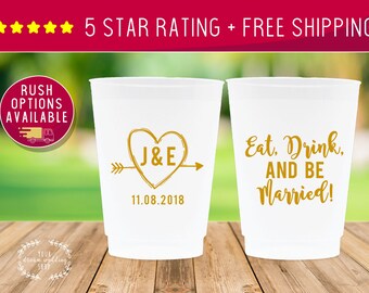 Cups Personalized, Custom Frosted Cups, Plastic Cups Personalized, Custom Wedding Cups For Wedding, Personalized Wedding Cups, Custom Cups