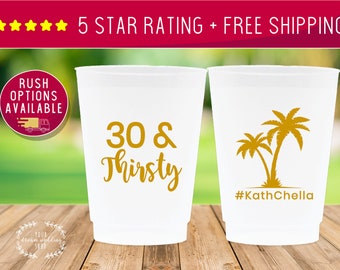 12oz 30th Birthday Cups, Thirty AF, Dirty Thirty, Cheers to 30 Years