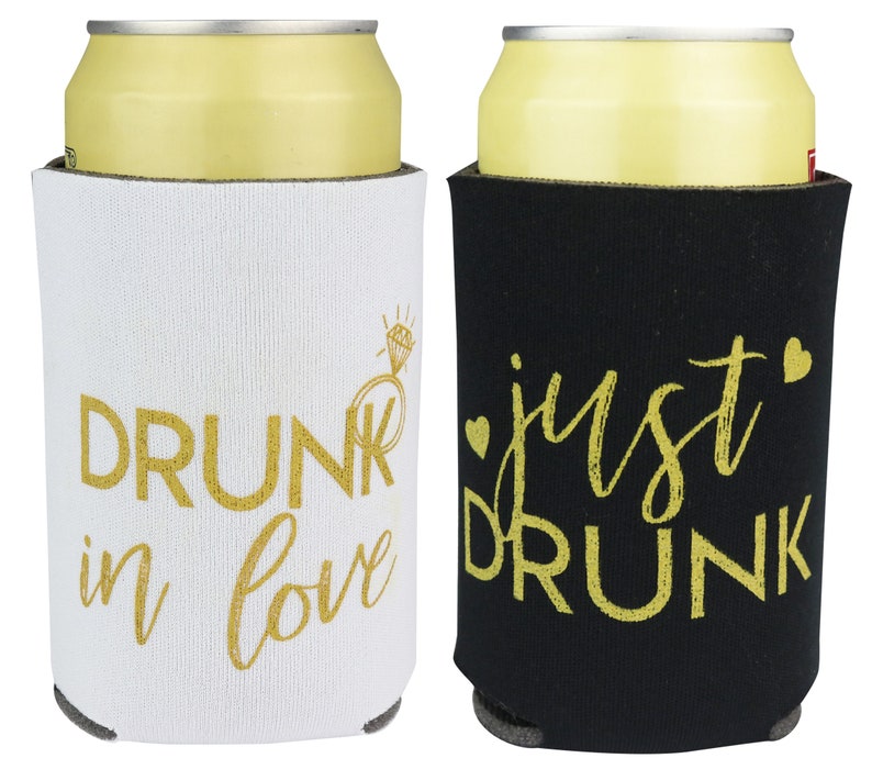 QUICK SHIPPING Drunk in Love and Just Drunk Can Cooler Pack Etsy