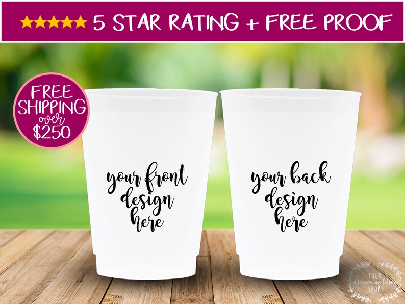 Plastic Cups Custom Wedding Cups Custom Wedding Cups Rehearsal Dinner Cups Custom Cups Stadium Cups 12oz Personalized Cups Party Cups