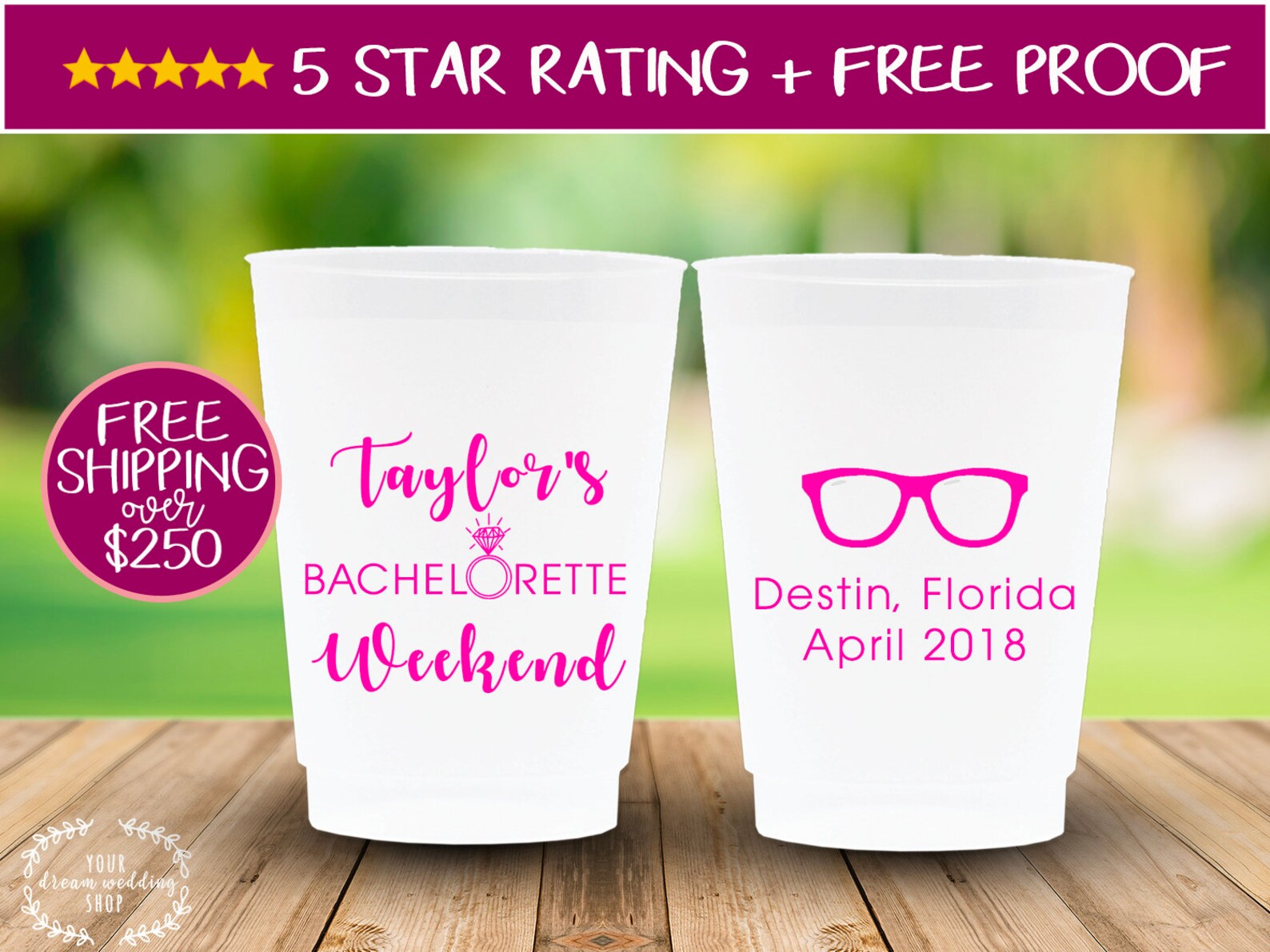 12oz Personalized Cups Custom Bachelorette Cups Bachelorette Etsy