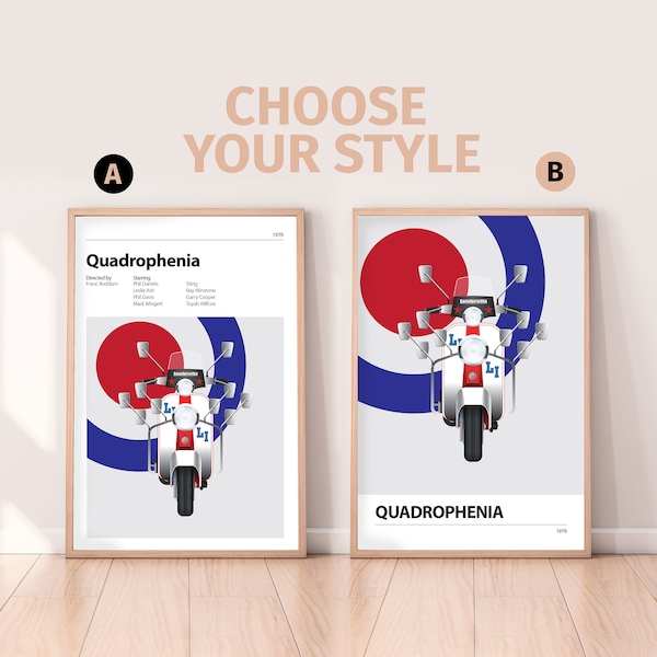 QUADROPHENIA - Minimalist Print - Phil Daniels, Leslie Ash, Phil Davis, Mark Wingett, Sting, Ray Winstone, The Who, Jimmy Cooper, Mod, Movie