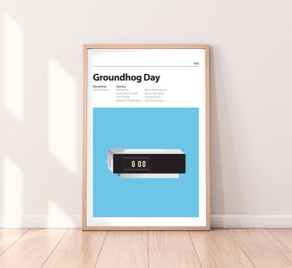 Groundhog Day Alternative Movie Poster Bill Murray Andie Etsy