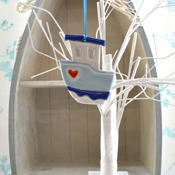 Handmade Ceramic Quirky Boat, Seaside Themed House Decor