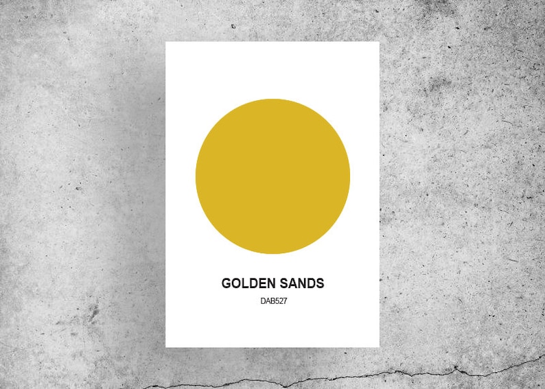 Colour Swatch Wall Prints Variety Of Colours Pantone Etsy