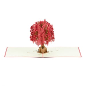 3D Handmade Floral Gift Maple Tree Pop Up Card