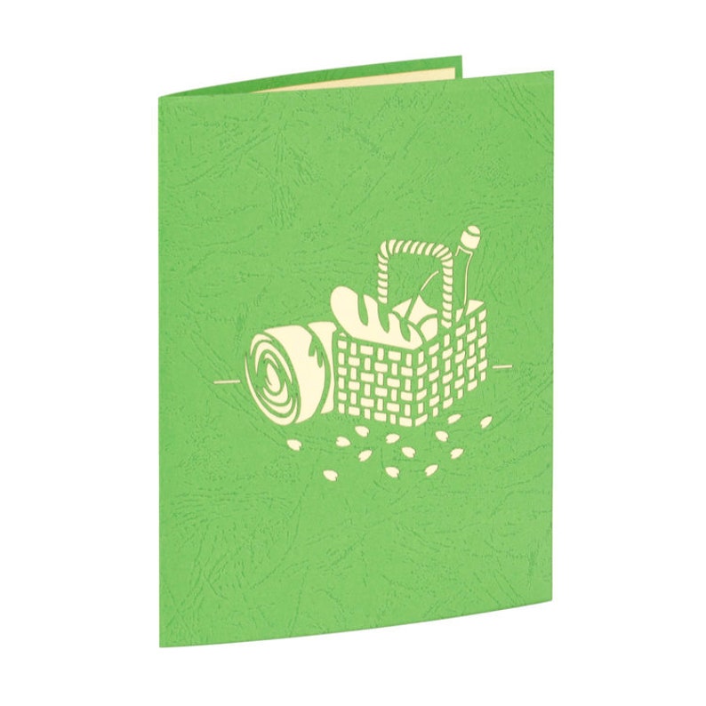 Handmade Gift Celebration Handcrafted Picnic Tree Pop Up Card