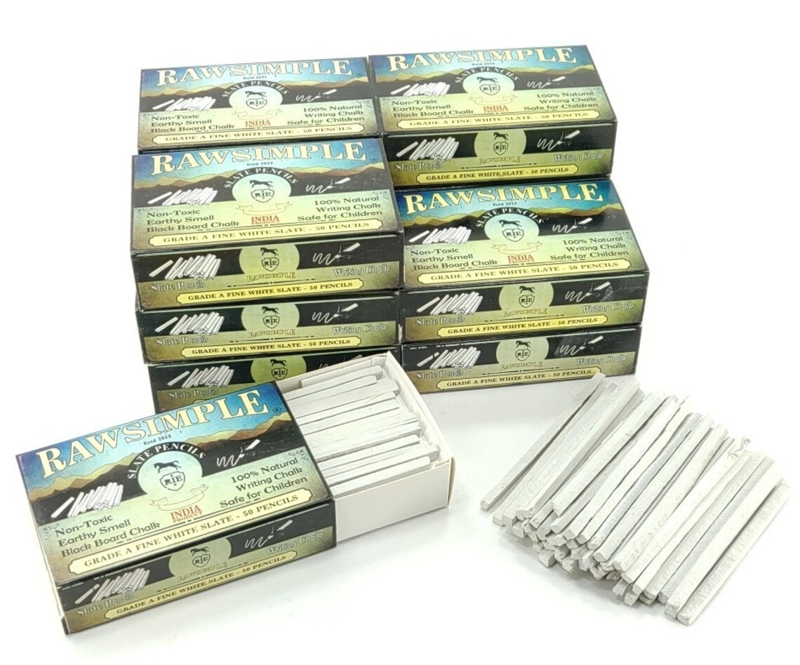 Slate Pencils Rawsimple Brand GRADE A Fine 50 Pencils Dozen Etsy