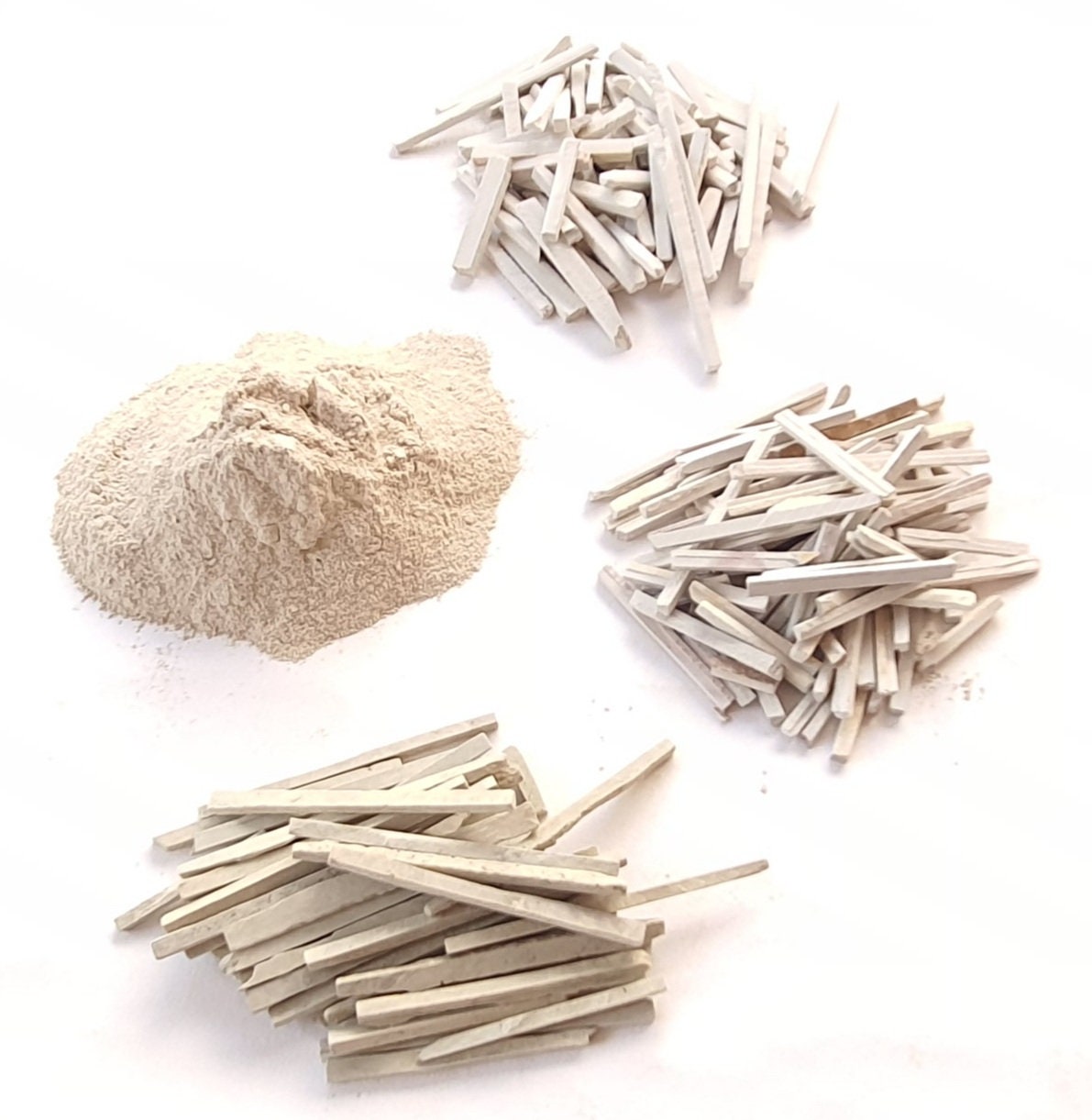 Slate Pencils And Powder 200 Grams White And Brown Choices Etsy